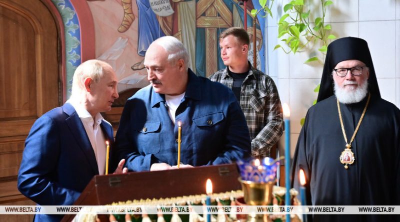 Александр Лукашенко и Владимир Путин встретились на острове Валаам