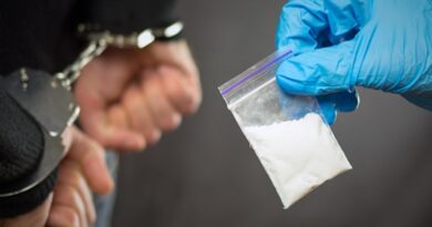 A police officer finds drugs during the search of drug dealers